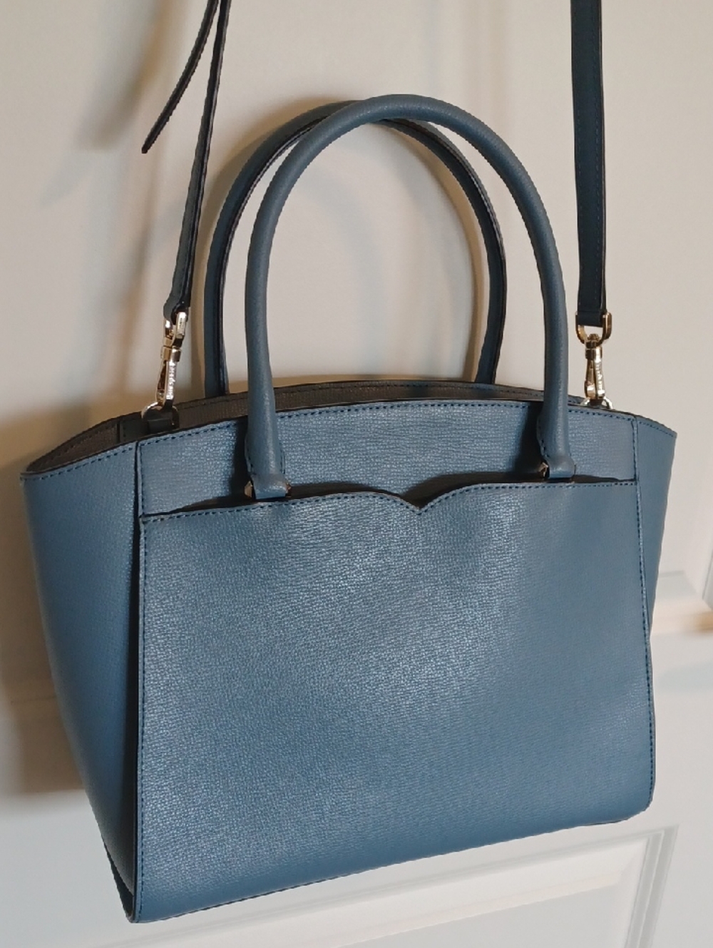 NWOT ** Kate Spade Frannie Scotch Pine Blue Medium Satchel - Picture 7 of 13